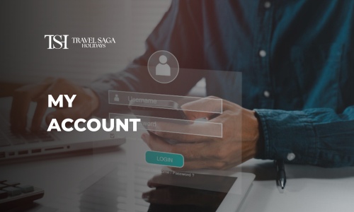 User account dashboard for managing bookings on Travel Saga Holidays India website