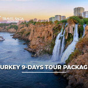 Turkey 9 Days Tour Package from India with Istanbul skyline and Cappadocia hot air balloons