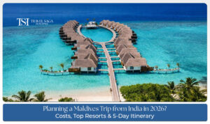Planning a Maldives trip from India with luxury overwater villas and turquoise beaches