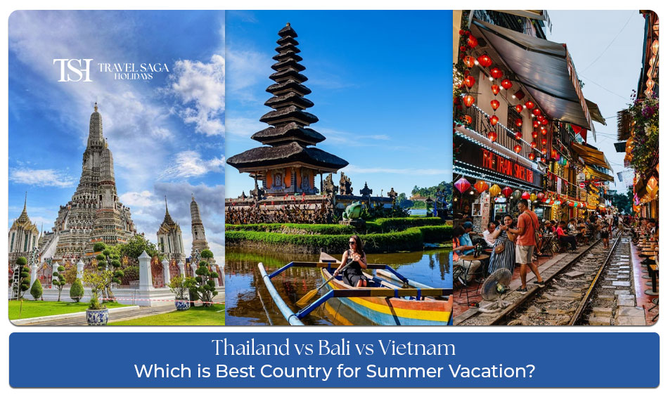 Thailand vs Bali vs Vietnam best country for summer vacation beach comparison
