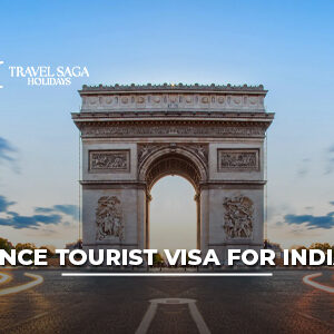 France tourist visa for Indians with Eiffel Tower view and travel documents
