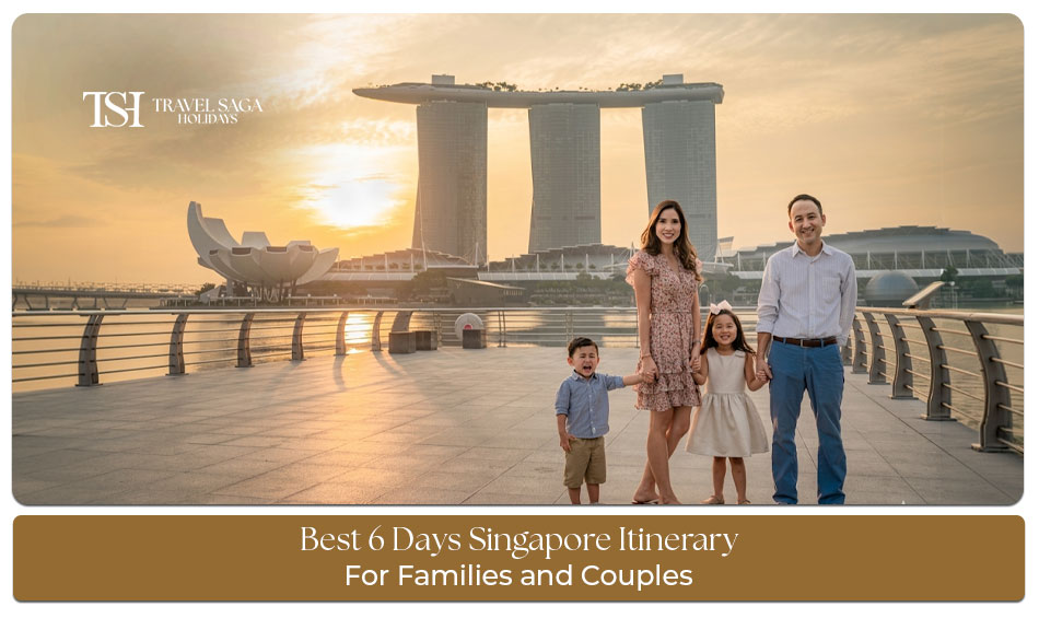 Families and couples exploring top attractions during a Singapore 6 days itinerary