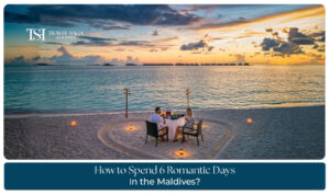Romantic Maldives vacation with overwater villas, sunset views, and couples enjoying a luxury island escape