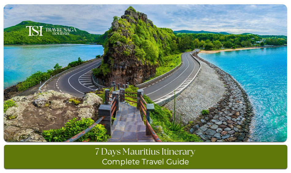 Indian couple enjoying beaches and sightseeing during a 7 days Mauritius itinerary