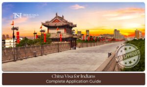China visa guide for Indians with passport and travel documents for application process