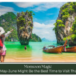 Tourists enjoying beautiful beaches, tropical islands, and cultural attractions during the best time to visit Thailand vacation