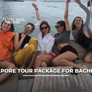 Group of bachelors enjoying a Singapore tour with nightlife, city attractions, adventure activities, and luxury experiences.