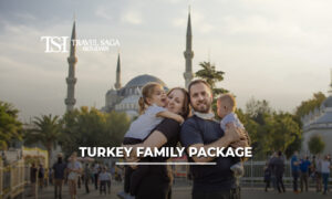 Family enjoying a Turkey holiday package with sightseeing and cultural attractions