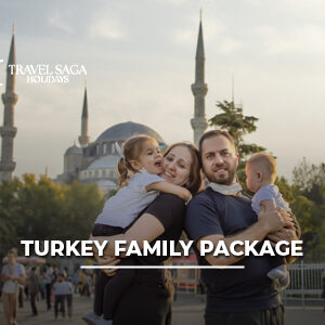 Family enjoying a Turkey holiday package with sightseeing and cultural attractions