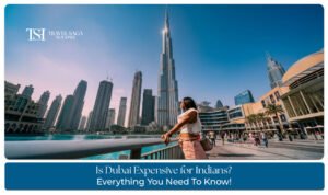 Indian travellers planning a Dubai trip with estimated costs for flights, hotels, visas, meals, transport, and sightseeing.