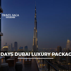 9 Days Dubai Luxury Package with 5-star hotel, Burj Khalifa, private transfers, yacht cruise, and premium experiences.