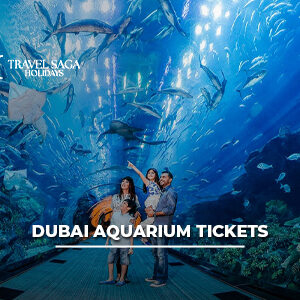 Dubai Aquarium tickets for exploring a massive underwater world with sharks, rays, and thousands of marine animals.