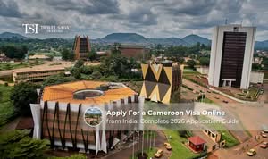 Indian traveller applying for a Cameroon eVisa online with passport and required documents