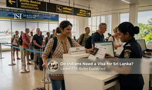 Indian traveller checking Sri Lanka visa and ETA requirements before travel