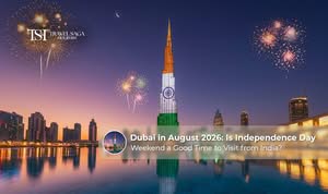 Tourists enjoying Dubai attractions, shopping, and indoor activities in August summer