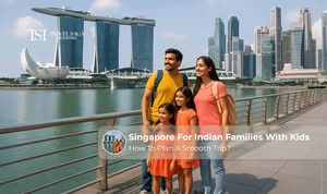 Indian family enjoying Singapore attractions, theme parks, and kid-friendly experiences