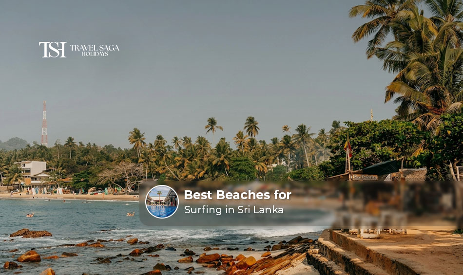 Best beaches for surfing in Sri Lanka with scenic coastline and ocean waves
