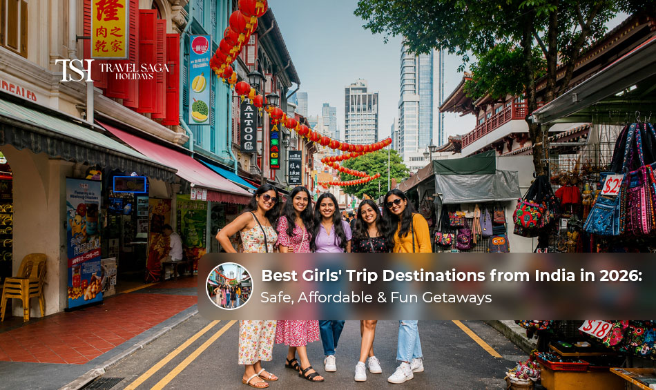 Best girls' trip destinations from India in 2026.