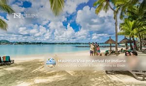 Indian traveler arriving in Mauritius with a passport and visa on arrival eligibility