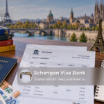 Schengen visa bank statements requirements for proving sufficient funds.