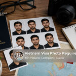 Vietnam visa photo requirements for Indians showing the correct photo size and format.