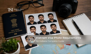 Vietnam visa photo requirements for Indians showing the correct photo size and format.