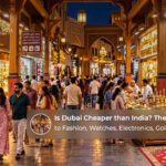 Comparison of everyday expenses, shopping costs, and travel budgets in Dubai and India.