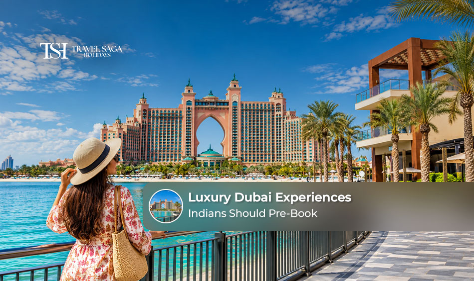 Indian travellers enjoying premium Dubai experiences, from luxury yachts to desert adventures.