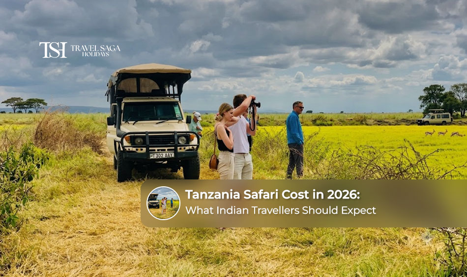 Tourists exploring Tanzania's wildlife reserves on a guided safari adventure.