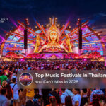 Top music festivals in Thailand in 2026 featuring live concerts, international DJs, electronic music stages and outdoor festival crowds