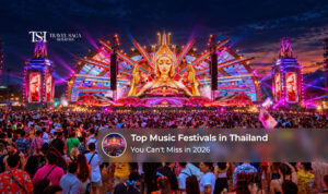 Top music festivals in Thailand in 2026 featuring live concerts, international DJs, electronic music stages and outdoor festival crowds