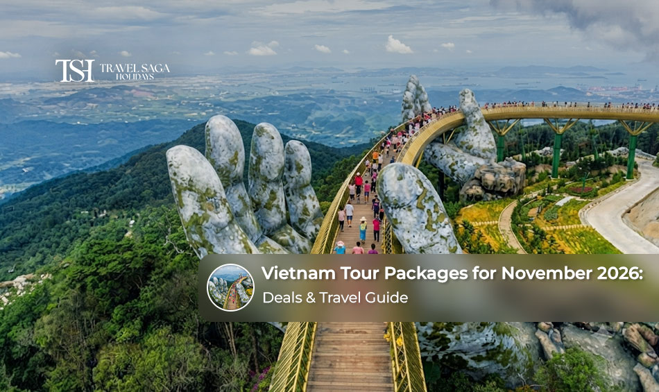 Travellers exploring Vietnam's scenic landscapes and cultural attractions during a November holiday.