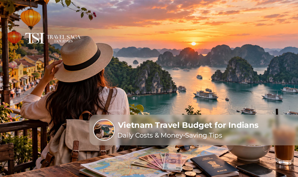 Vietnam travel budget for Indian tourists showing daily expenses, local food, transport and sightseeing costs